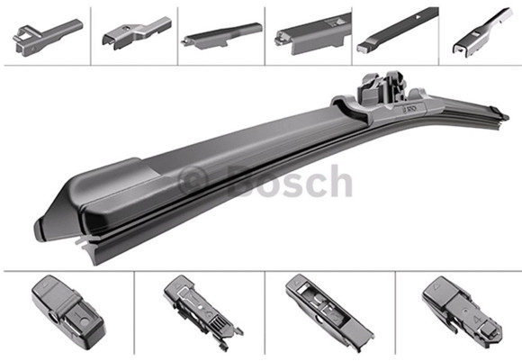 Imagen de ESCOBILLA L/P BOSCH AEROTWIN PLUS 13" 340MM 4 ADAPTADORES                                                               